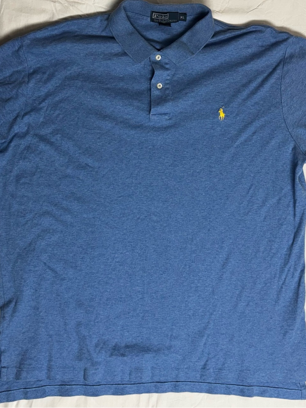 Ralph Lauren Men’s Blue Polo with Yellow Pony Logo